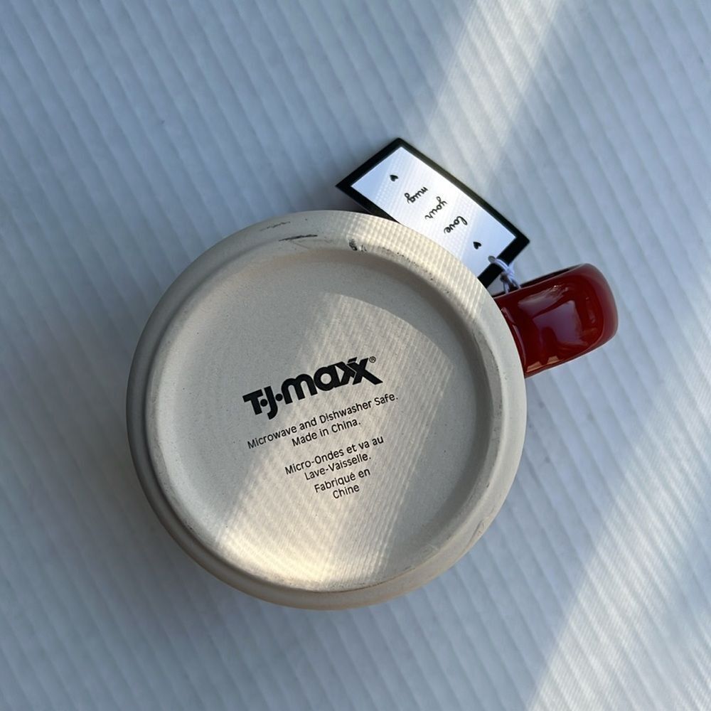 T.J.Maxx Red and White Ceramic Dining Mug - Picture 9 of 10